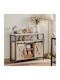 Sideboard Wooden Beige 100x33x80cm