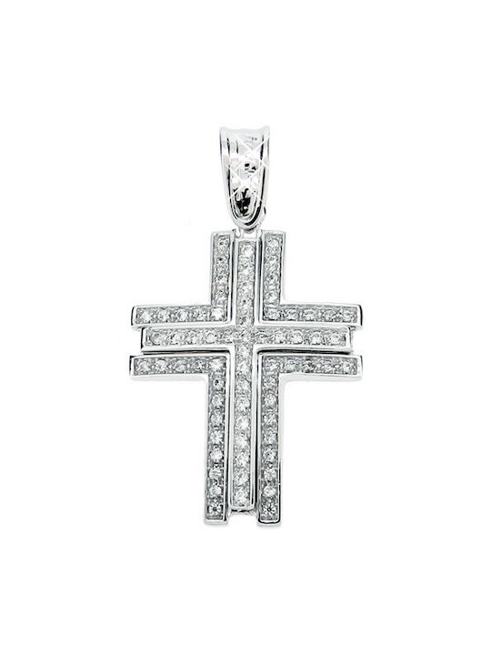 Xrisokosmima Women's White Gold Cross 9K