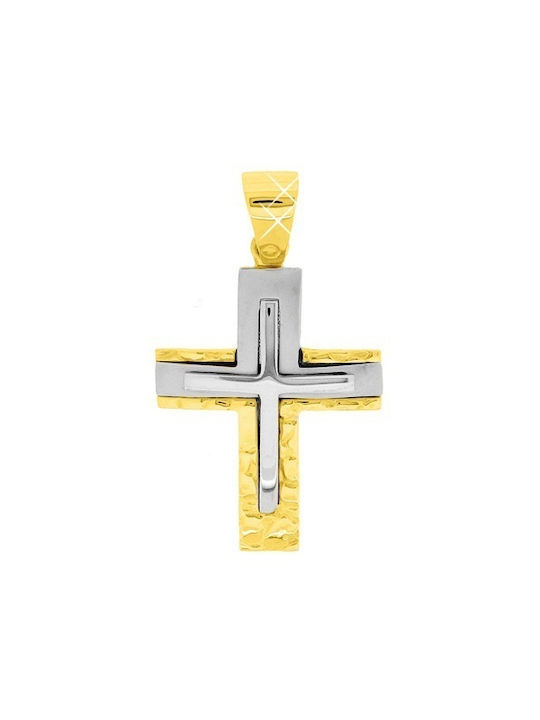 Xrisokosmima Herren Gold Kreuz 14K