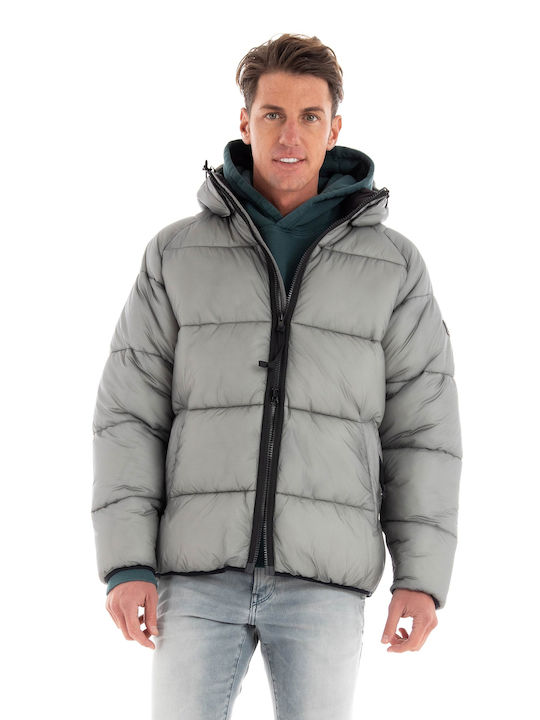 Barbour Geacă pentru bărbați Puffer Gray