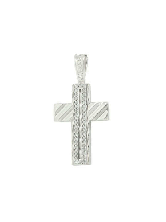 Women's White Gold Cross 14K