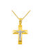 Men's Gold Cross 14K with Chain