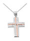 Women's White Gold Cross 14K with Chain