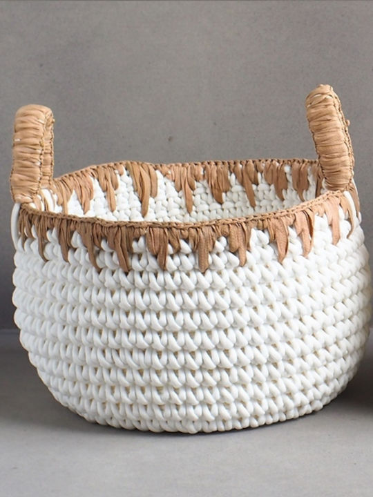Fabric Decorative Basket 50x50x30cm Ravenna