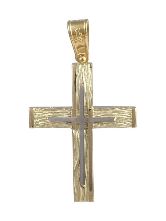 Herren Gold Kreuz 14K