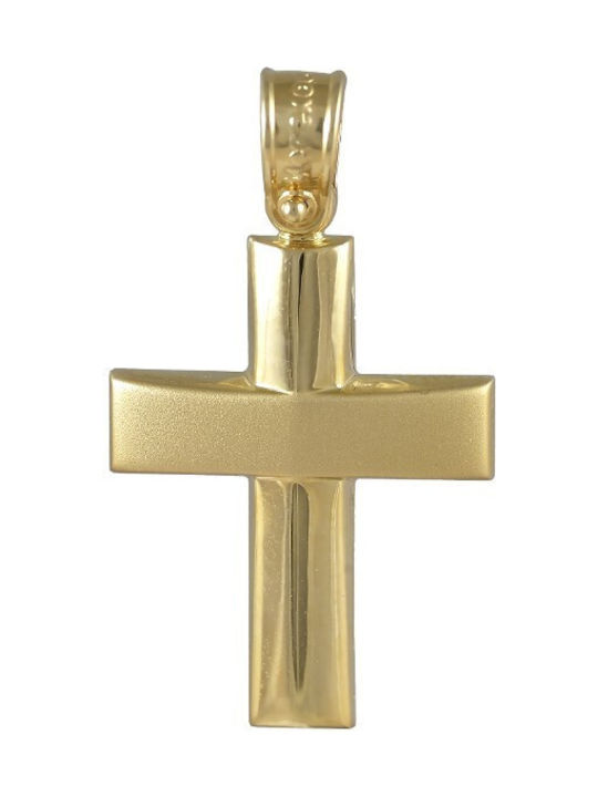 Herren Gold Kreuz 14K