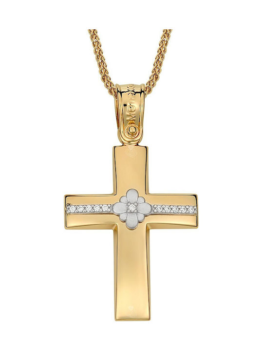 Verorama Women's Gold Cross 14K with Chain