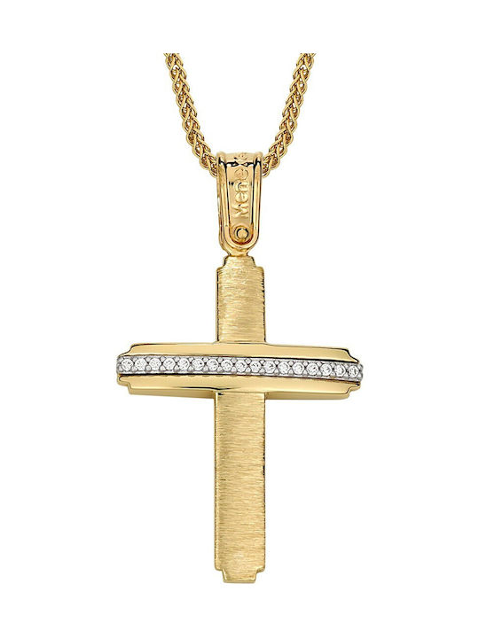 Verorama Women's Gold Cross 14K with Chain