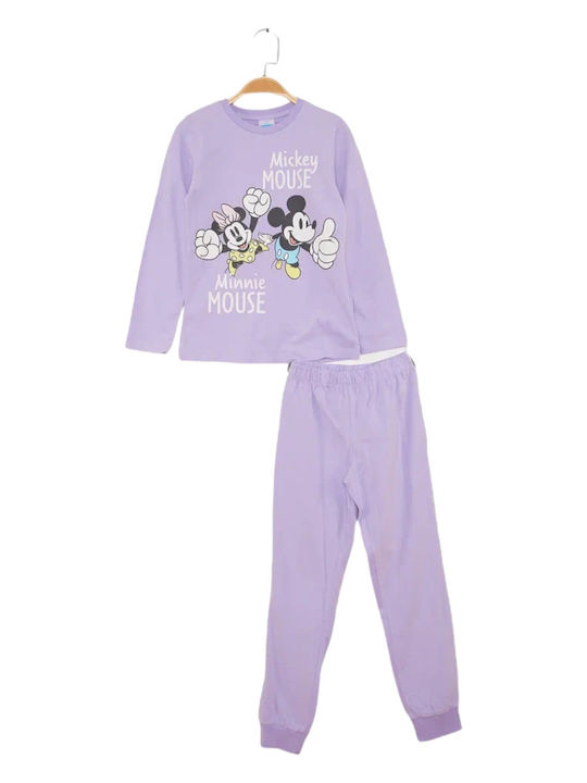 Cimpa Set Top & Bottom Kids Cotton Pyjamas Lilac