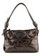 Damentasche Schultertasche Bronze