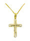 Women's White Gold Cross 14K with Chain