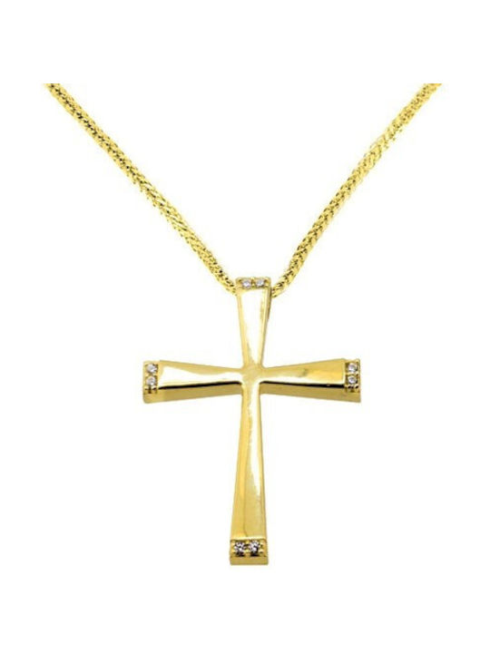 Women's Gold Cross 14K with Chain