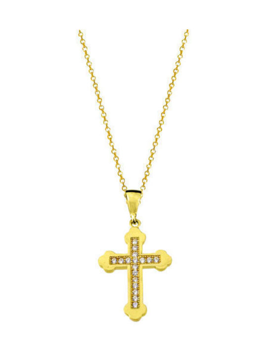 Gold Cross 14K with Chain