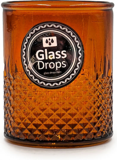 Glass Drops Glas Wasser aus Glas in Gelb Farbe 400ml Glass Drops Glas Wasser aus Glas in Gelb Farbe 400ml