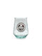 Glass Drops Glass Water made of Glass in Green Color 400ml