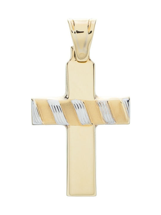 Vitopoulos Herren Gold Kreuz 14K