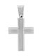 Vitopoulos Men's White Gold Cross 14K