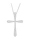 Vitopoulos Women's White Gold Cross 18K