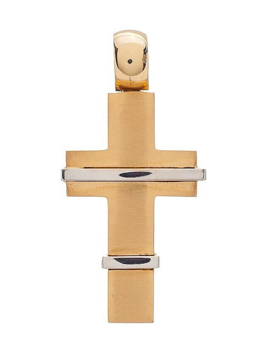 Vitopoulos Men's Rose Gold Cross 14K