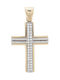 Vitopoulos Women's White Gold Cross 14K