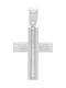 Vitopoulos Men's White Gold Cross 14K