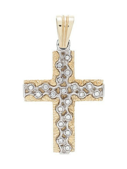 Vitopoulos Women's White Gold Cross 14K