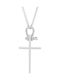 Vitopoulos Women's White Gold Cross 18K