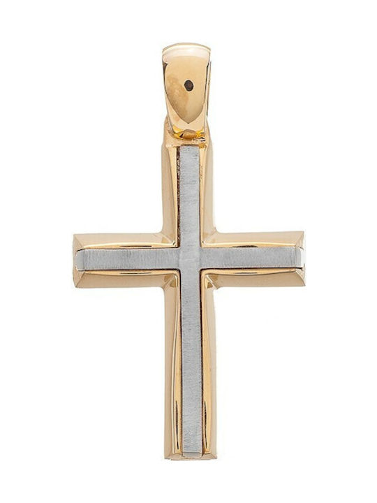 Vitopoulos Herren Gold Kreuz 14K