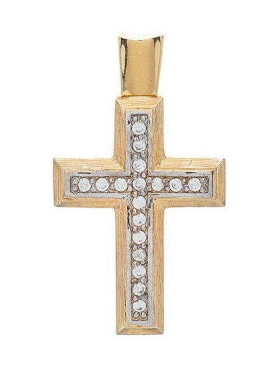 Vitopoulos Damen Gold Kreuz 14K