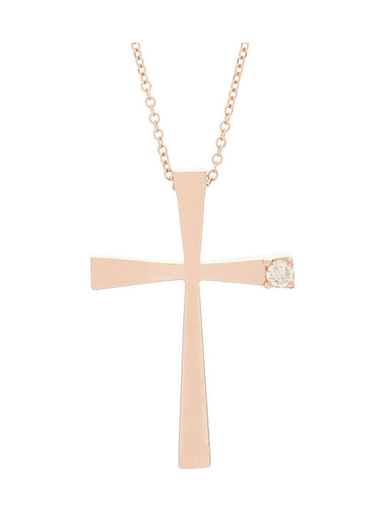 Vitopoulos Women's Rose Gold Cross 14K