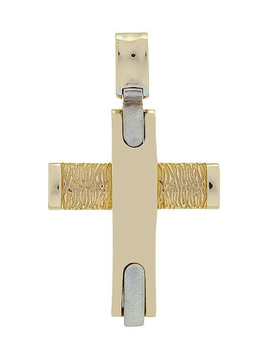 Vitopoulos Herren Gold Kreuz 14K