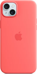 Apple Silicone Case with MagSafe Umschlag Rückseite Silikon Guava (iPhone 15 Plus)