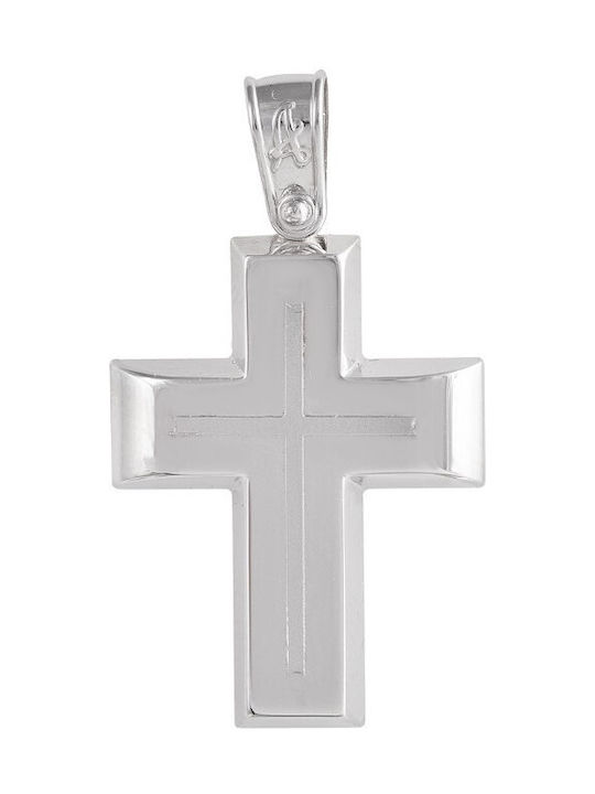 White Gold Cross 14K