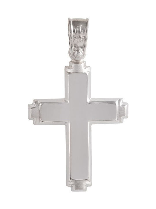 White Gold Cross 14K