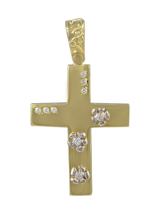 Femeiesc Aur Cruce 14K