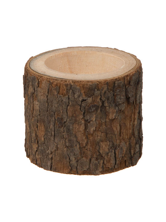 Candle Holder suitable for Tealights Wooden in Brown Color 5x5x5cm 1pcs