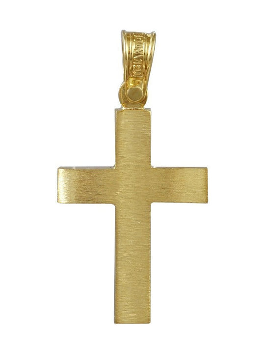 Herren Gold Kreuz 14K