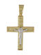 Mertzios.gr Gold Cross 14K with the Crucified