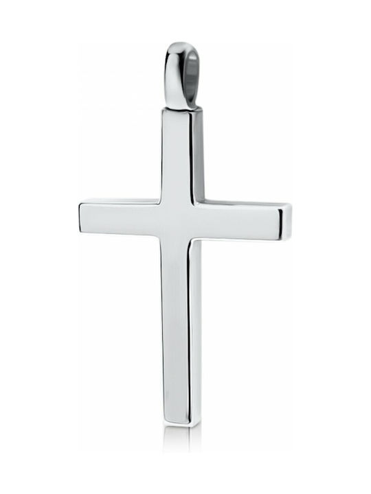 Chrilia White Gold Cross 14K