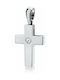 Chrilia White Gold Cross 18K