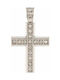 Q-Jewellery Damen Weißgold Kreuz 14K