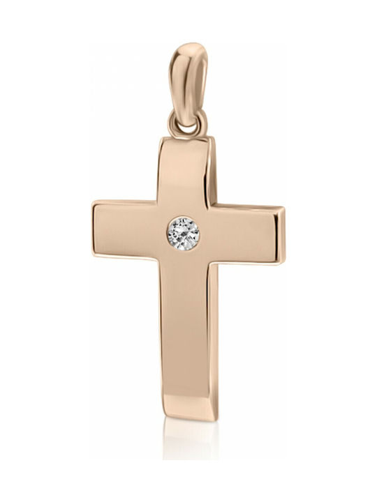 Chrilia Rose Gold Cross 18K