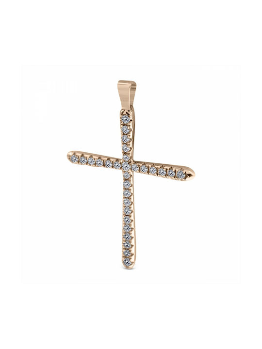 Chrilia Rose Gold Cross 18K