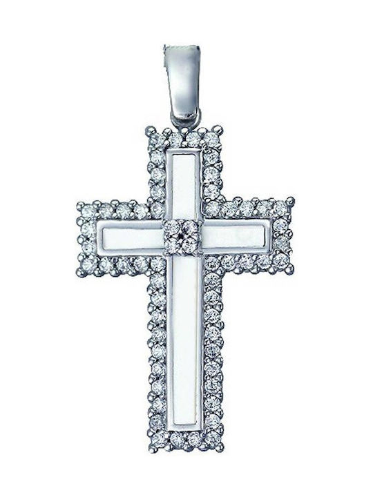 Savvidis White Gold Cross 14K