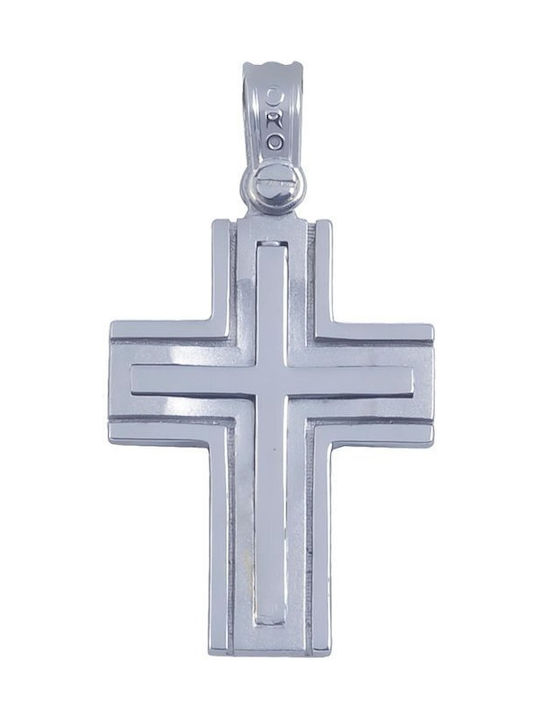 Savvidis White Gold Cross 14K with Chain