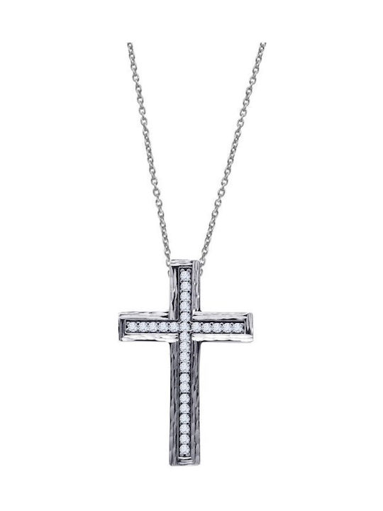 Savvidis Damen Weißgold Kreuz 14K