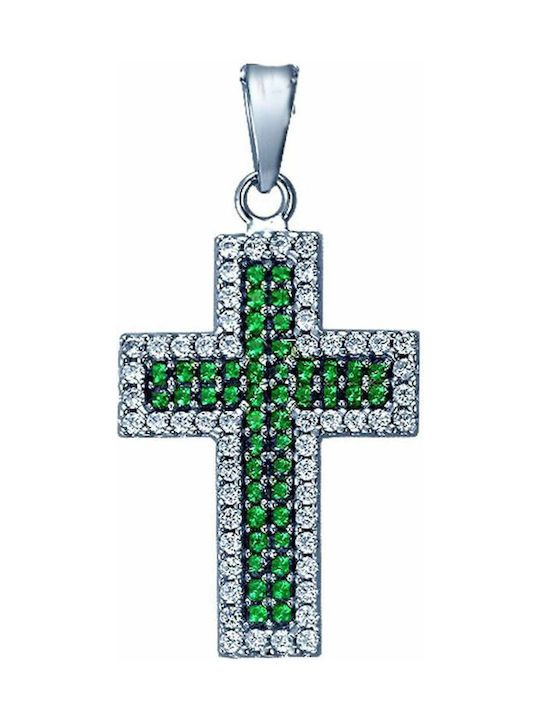 Savvidis White Gold Cross 14K with Chain