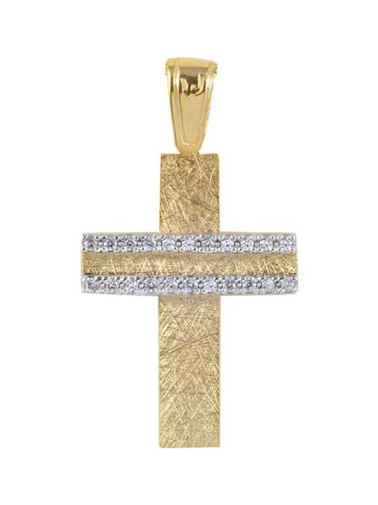 Ortaxidis Damen Gold Kreuz 14K