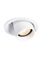 Viokef Metallic Recessed Spot with Socket GU10 White 10.5x10.5cm. 1pcs