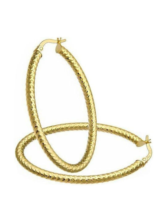 Savvidis Earrings Hoops made of Gold 9K